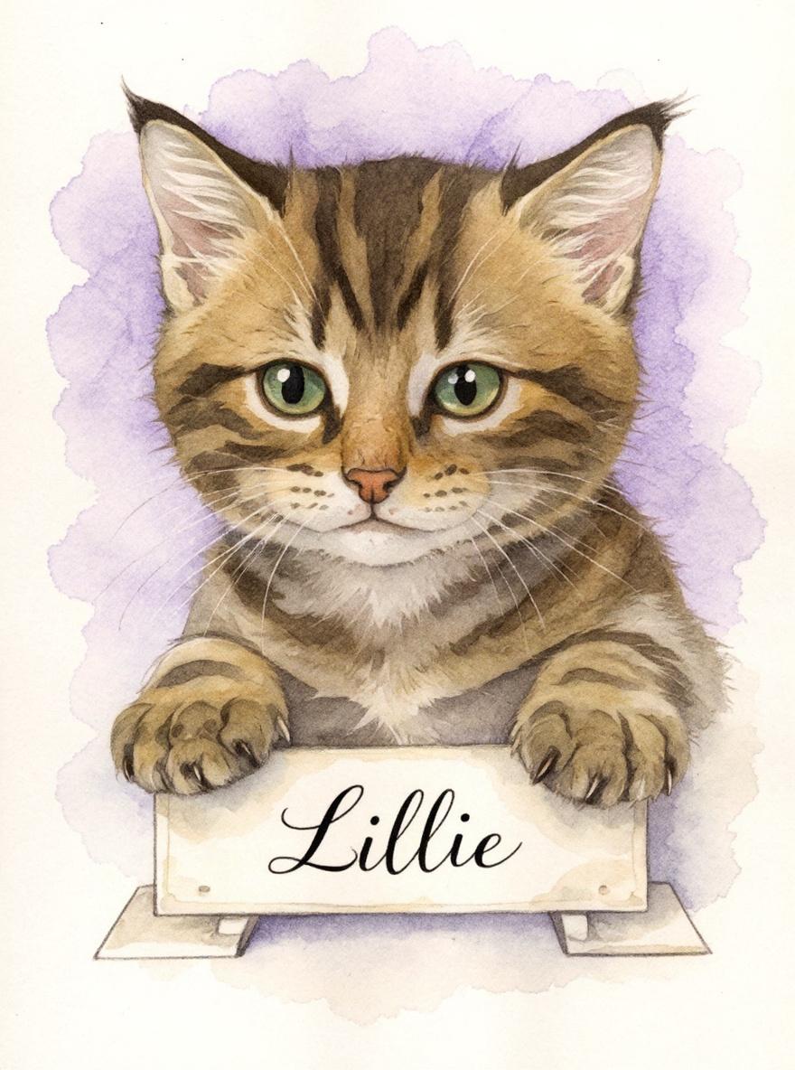 🐾 Dein Haustier als digitales Aquarell-Bild 🐾